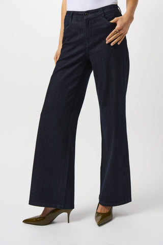 Classic Wide-Leg Stretch Jeans