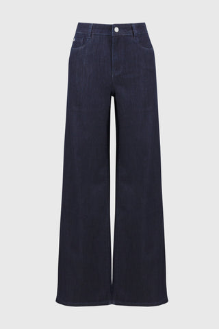 Classic Wide-Leg Stretch Jeans