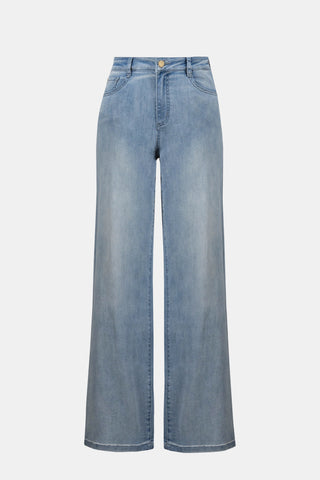 Classic Wide-Leg Stretch Jeans