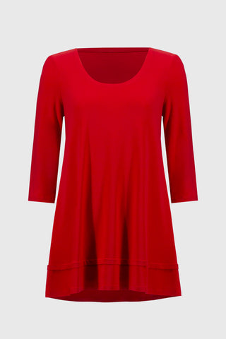 Basic Silky Knit Flared Tunic