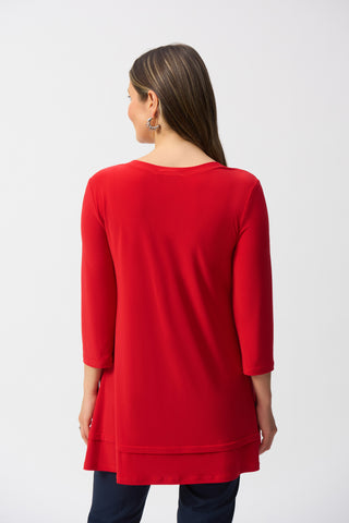 Basic Silky Knit Flared Tunic