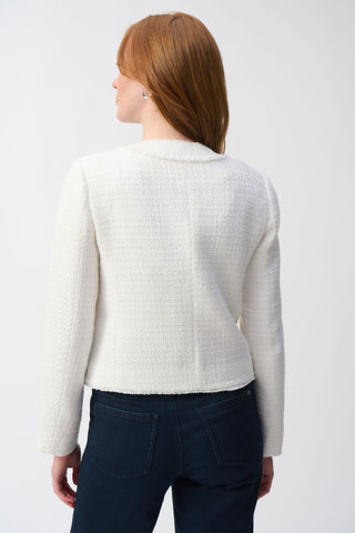 Bouclé Jacket with Chain Detail