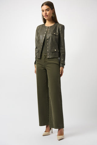 Classic Wide-Leg Stretch Jeans