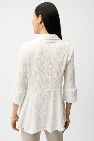 Seersucket Flared Jacket