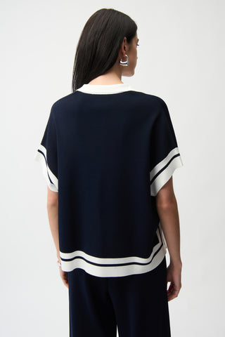 Boxy Sweater With Stripe