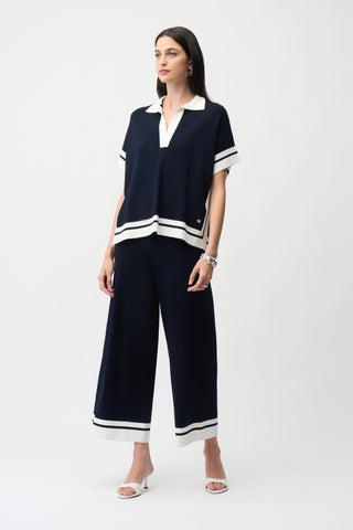 Culotte pants With Stripe Detail