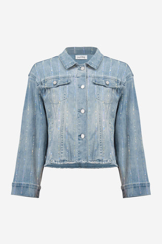 Denim Jacket With Rhinestones 
