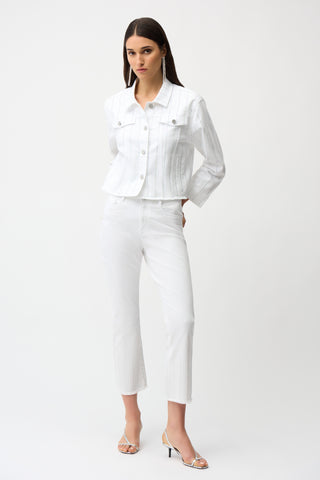 Denim Jacket With Rhinestones 