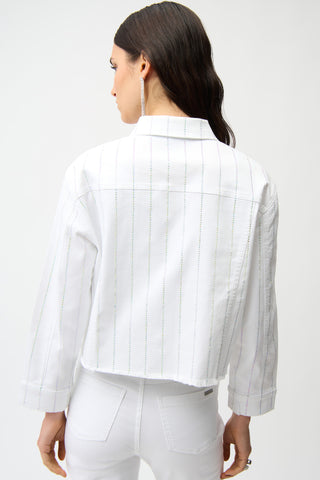 Denim Jacket With Rhinestones 