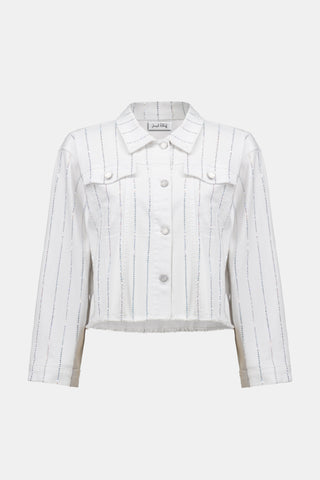 Denim Jacket With Rhinestones 