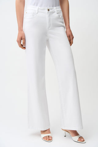 Classic Wide-Leg Stretch Jeans