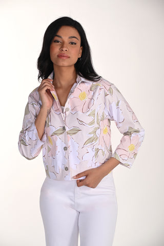 Floral Hip-length Blazer
